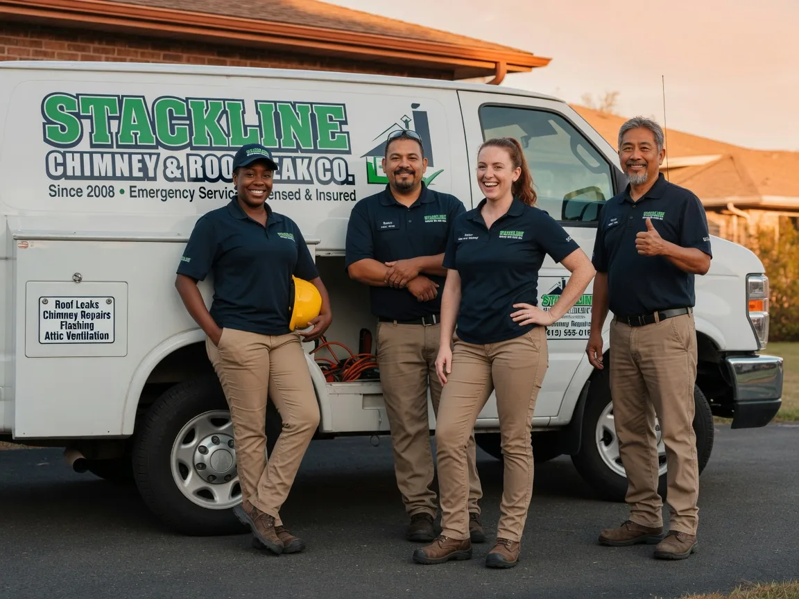 Chimney flashing repair company in Jamesville, NC